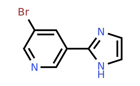 CAS 1211521-74-2 | 3-bromo-5-(1H-imidazol-2-yl)pyridine