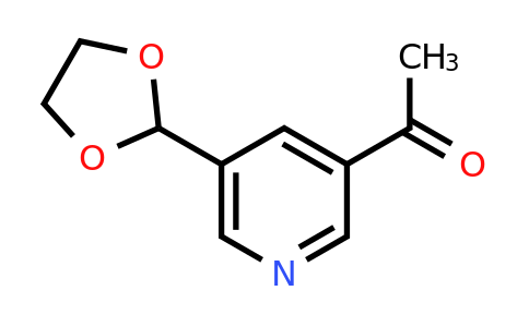 CAS 1211526-30-5 | 1-[5-(1,3-Dioxolan-2-YL)pyridin-3-YL]ethanone