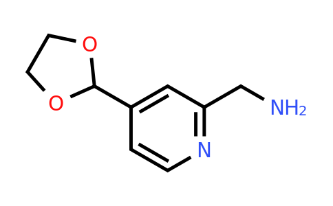 CAS 1211530-37-8 | [4-(1,3-Dioxolan-2-YL)pyridin-2-YL]methylamine