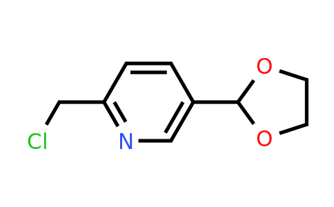 CAS 1211540-31-6 | 2-(Chloromethyl)-5-(1,3-dioxolan-2-YL)pyridine