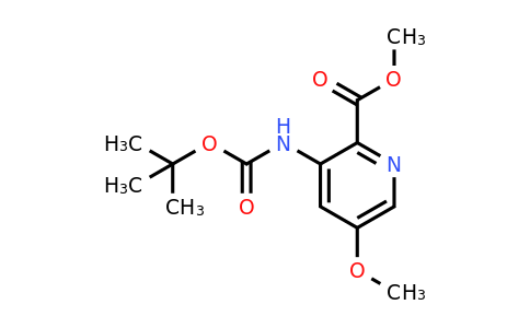 CAS 1211592-51-6 | methyl 3-(tert-butoxycarbonylamino)-5-methoxy-pyridine-2-carboxylate