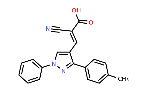 CAS 1211882-25-5 | 2-Cyano-3-[3-(4-methylphenyl)-1-phenyl-1H-pyrazol-4-yl]prop-2-enoic acid