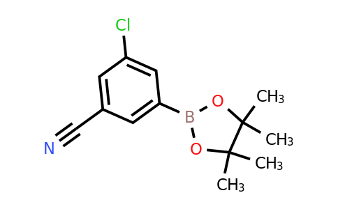 CAS 1212021-11-8 | 3-Chloro-5-(4,4,5,5-tetramethyl-1,3,2-dioxaborolan-2-YL)benzonitrile