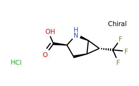 CAS 1212234-61-1 | rel-(1R,3S,5R,6R)-6-(trifluoromethyl)-2-azabicyclo[3.1.0]hexane-3-carboxylic acid;hydrochloride