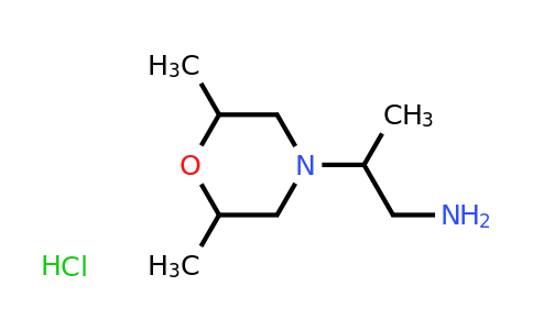 CAS 1212257-51-6 | 2-(2,6-Dimethylmorpholin-4-yl)propan-1-amine hydrochloride