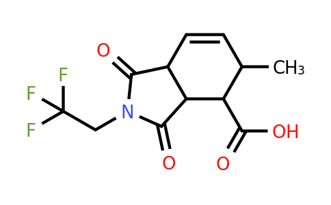 CAS 1212341-67-7 | 5-Methyl-1,3-dioxo-2-(2,2,2-trifluoroethyl)-2,3,3a,4,5,7a-hexahydro-1H-isoindole-4-carboxylic acid