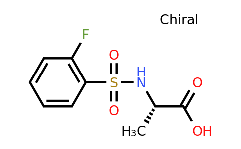 CAS 1212343-99-1 | (2S)-2-(2-Fluorobenzenesulfonamido)propanoic acid