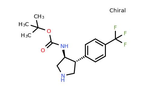 CAS 1212404-61-9 | tert-Butyl (trans-4-(4-(trifluoromethyl)phenyl)pyrrolidin-3-yl)carbamate