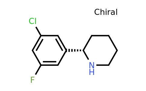 CAS 1212955-17-3 | (S)-2-(3-Chloro-5-fluorophenyl)piperidine
