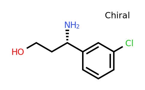 CAS 1212999-20-6 | (S)-3-Amino-3-(3-chlorophenyl)propan-1-ol