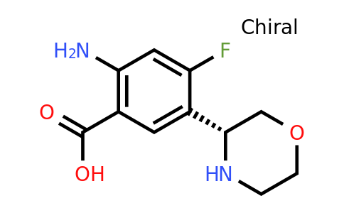 CAS 1213024-51-1 | (R)-2-Amino-4-fluoro-5-morpholin-3-yl-benzoic acid