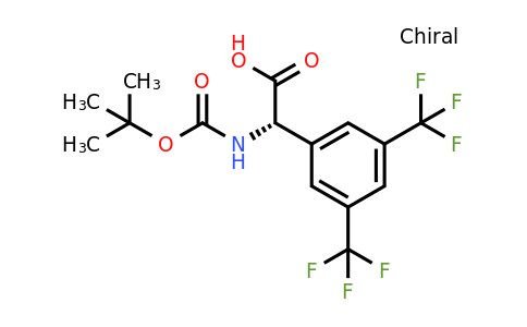 CAS 1213085-46-1 | (2S)-2-[(Tert-butoxy)carbonylamino]-2-[3,5-bis(trifluoromethyl)phenyl]acetic acid