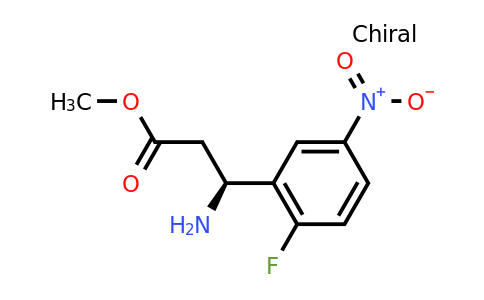 CAS 1213151-34-8 | methyl (3S)-3-amino-3-(2-fluoro-5-nitrophenyl)propanoate