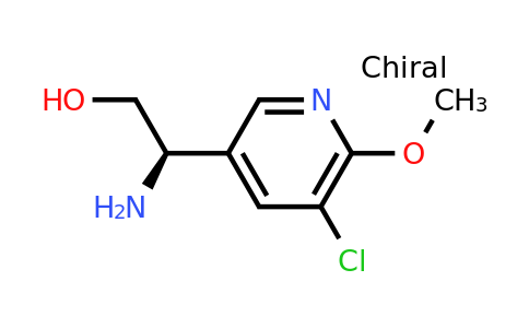 CAS 1213396-73-6 | (2R)-2-amino-2-(5-chloro-6-methoxypyridin-3-yl)ethan-1-ol