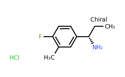 CAS 1213623-32-5 | (S)-1-(4-Fluoro-3-methylphenyl)propan-1-amine hydrochloride