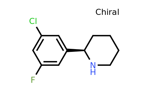 CAS 1213654-51-3 | (R)-2-(3-Chloro-5-fluorophenyl)piperidine
