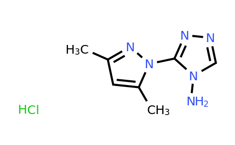 CAS 121378-82-3 | 3-(3,5-dimethyl-1H-pyrazol-1-yl)-4H-1,2,4-triazol-4-amine hydrochloride