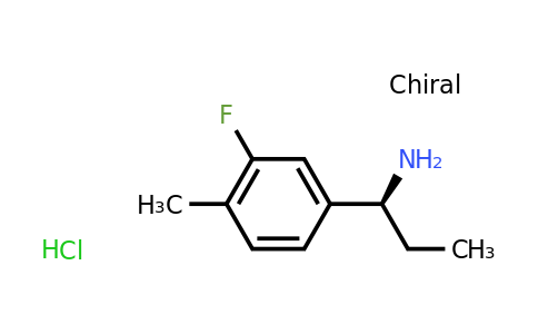 CAS 1213853-34-9 | (S)-1-(3-Fluoro-4-methylphenyl)propan-1-amine hydrochloride