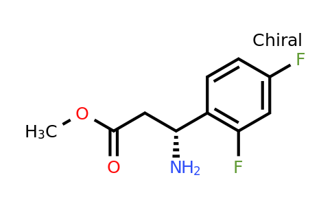 CAS 1213884-35-5 | Methyl (3R)-3-amino-3-(2,4-difluorophenyl)propanoate