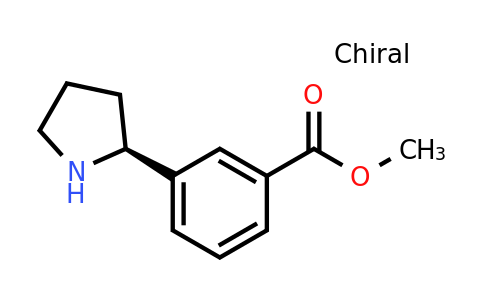 CAS 1213933-05-1 | (S)-Methyl 3-(pyrrolidin-2-yl)benzoate
