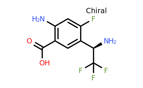CAS 1213947-44-4 | (R)-2-Amino-5-(1-amino-2,2,2-trifluoro-ethyl)-4-fluoro-benzoic acid
