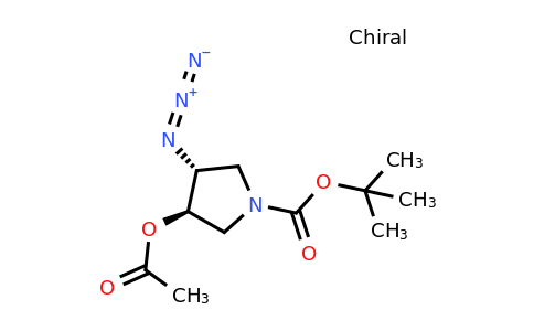tert-butyl (3R,4R)-3-acetoxy-4-azido-pyrrolidine-1-carboxylate