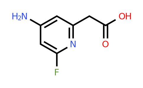 CAS 1214332-37-2 | (4-Amino-6-fluoropyridin-2-YL)acetic acid
