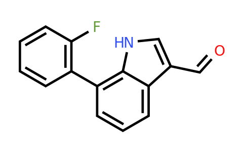 CAS 1214338-55-2 | 7-(2-Fluorophenyl)-1H-indole-3-carbaldehyde