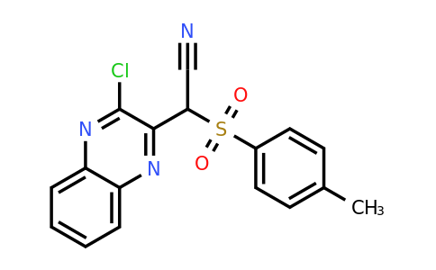 CAS 121512-59-2 | 2-(3-chloroquinoxalin-2-yl)-2-(4-methylbenzenesulfonyl)acetonitrile