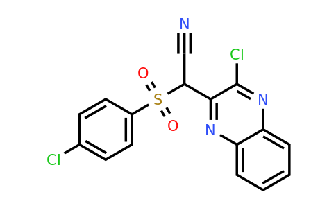 CAS 121512-60-5 | 2-(4-chlorobenzenesulfonyl)-2-(3-chloroquinoxalin-2-yl)acetonitrile