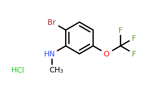 CAS 1215206-76-0 | 2-Bromo-N-methyl-5-(trifluoromethoxy)aniline hydrochloride