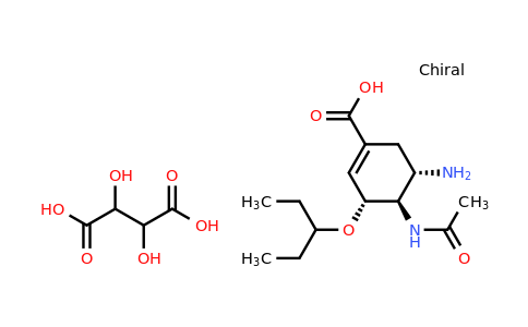 CAS 1215211-48-5 | (3R,4R,5S)-5-amino-4-acetamido-3-(pentan-3-yloxy)cyclohex-1-ene-1-carboxylic acid; 2,3-dihydroxybutanedioic acid