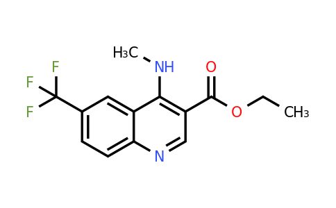 CAS 1215339-76-6 | Ethyl 4-(methylamino)-6-(trifluoromethyl)quinoline-3-carboxylate