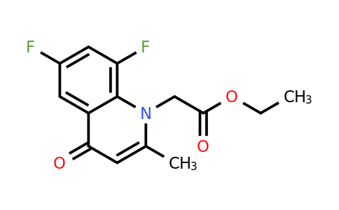 CAS 1215515-98-2 | Ethyl 2-(6,8-difluoro-2-methyl-4-oxoquinolin-1(4H)-yl)acetate