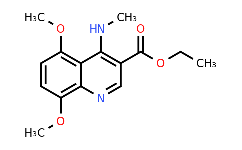CAS 1215623-47-4 | Ethyl 5,8-dimethoxy-4-(methylamino)quinoline-3-carboxylate