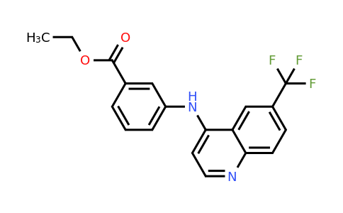 CAS 1215634-92-6 | Ethyl 3-((6-(trifluoromethyl)quinolin-4-yl)amino)benzoate