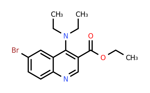 CAS 1215814-78-0 | Ethyl 6-bromo-4-(diethylamino)quinoline-3-carboxylate