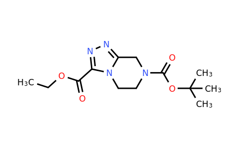 CAS 1215852-11-1 | 5,6-Dihydro-8H-[1,2,4]triazolo[4,3-a]pyrazine-3,7-dicarboxylic acid 7-tert-butyl ester 3-ethyl ester
