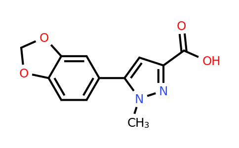 CAS 1216231-15-0 | 5-(1,3-dioxaindan-5-yl)-1-methyl-1H-pyrazole-3-carboxylic acid