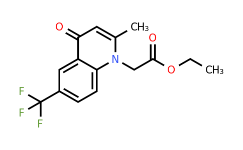 CAS 1216412-74-6 | Ethyl 2-(2-methyl-4-oxo-6-(trifluoromethyl)quinolin-1(4H)-yl)acetate
