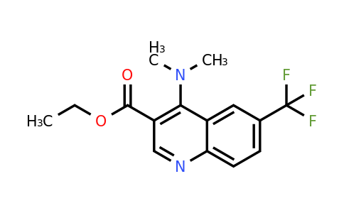 CAS 1216463-17-0 | Ethyl 4-(dimethylamino)-6-(trifluoromethyl)quinoline-3-carboxylate