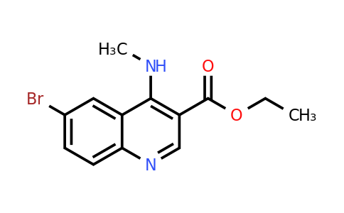 CAS 1216486-66-6 | Ethyl 6-bromo-4-(methylamino)quinoline-3-carboxylate