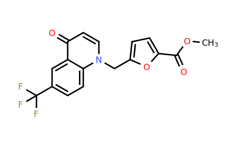 CAS 1216574-18-3 | Methyl 5-((4-oxo-6-(trifluoromethyl)quinolin-1(4H)-yl)methyl)furan-2-carboxylate