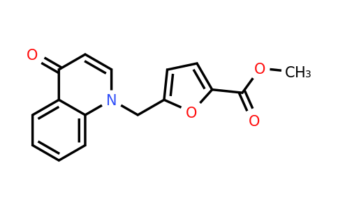 CAS 1216582-86-3 | Methyl 5-((4-oxoquinolin-1(4H)-yl)methyl)furan-2-carboxylate