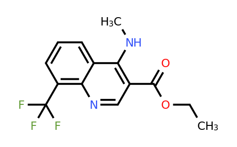 CAS 1216895-46-3 | Ethyl 4-(methylamino)-8-(trifluoromethyl)quinoline-3-carboxylate