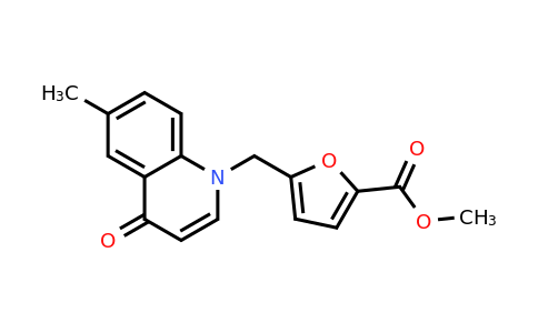CAS 1216971-94-6 | Methyl 5-((6-methyl-4-oxoquinolin-1(4H)-yl)methyl)furan-2-carboxylate