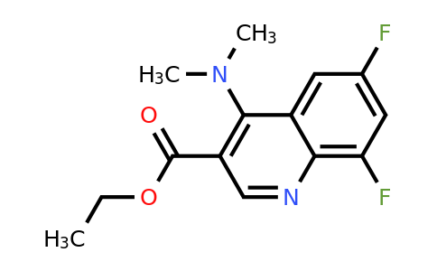 CAS 1217114-36-7 | Ethyl 4-(dimethylamino)-6,8-difluoroquinoline-3-carboxylate