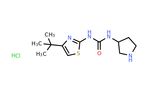 CAS 1217125-14-8 | 1-(4-(tert-Butyl)thiazol-2-yl)-3-(pyrrolidin-3-yl)urea hydrochloride