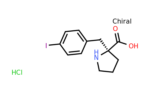 CAS 1217613-78-9 | (S)-2-(4-Iodobenzyl)pyrrolidine-2-carboxylic acid hydrochloride