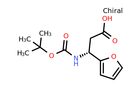 CAS 1217725-33-1 | (R)-3-((tert-Butoxycarbonyl)amino)-3-(furan-2-yl)propanoic acid